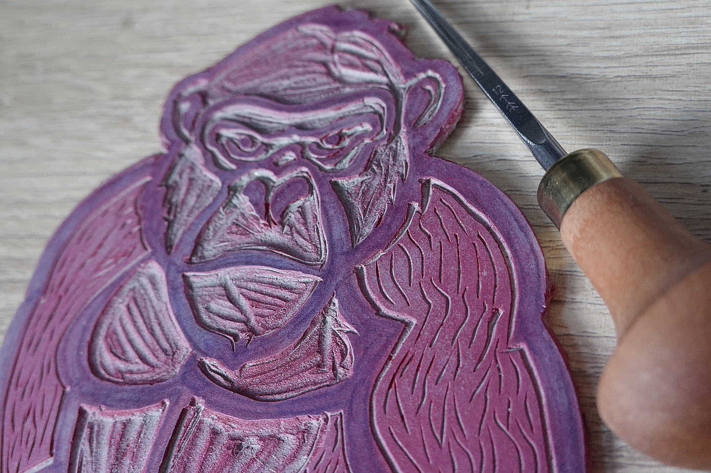 Ape - Limited Edition - Linocut Print