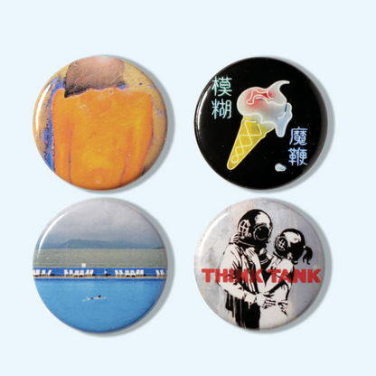 Blur version 2 | 25mm Button Badges / 13 / Think Tank / The Magic Whip / Ballad of Darren