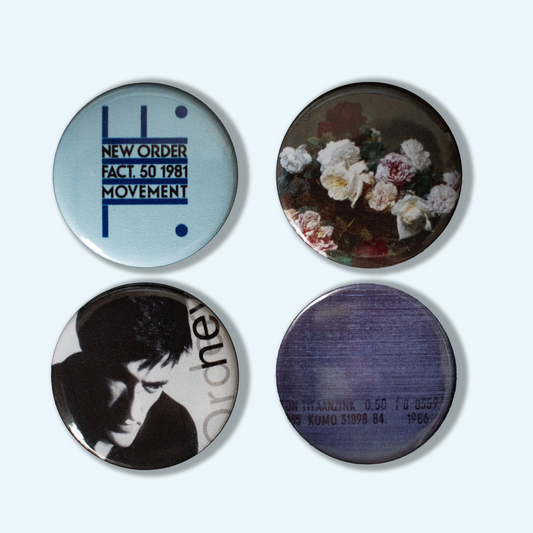 New Order / Album button badges / The First Four
