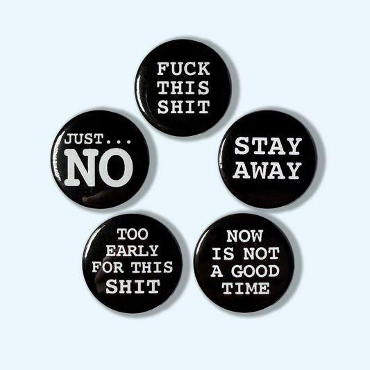 Office Survival Pack - 25mm Button Badges