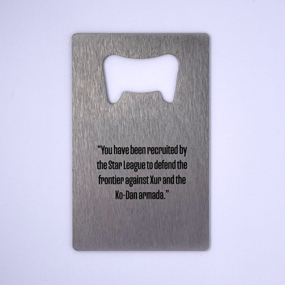 The Last Starfighter Credit Card Wallet Bottle Opener