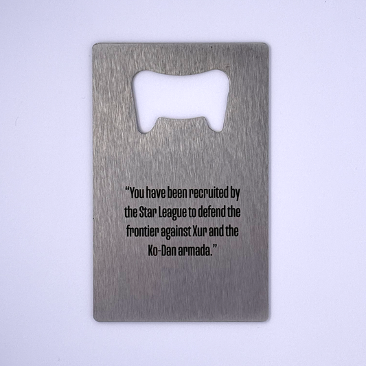 The Last Starfighter Credit Card Wallet Bottle Opener