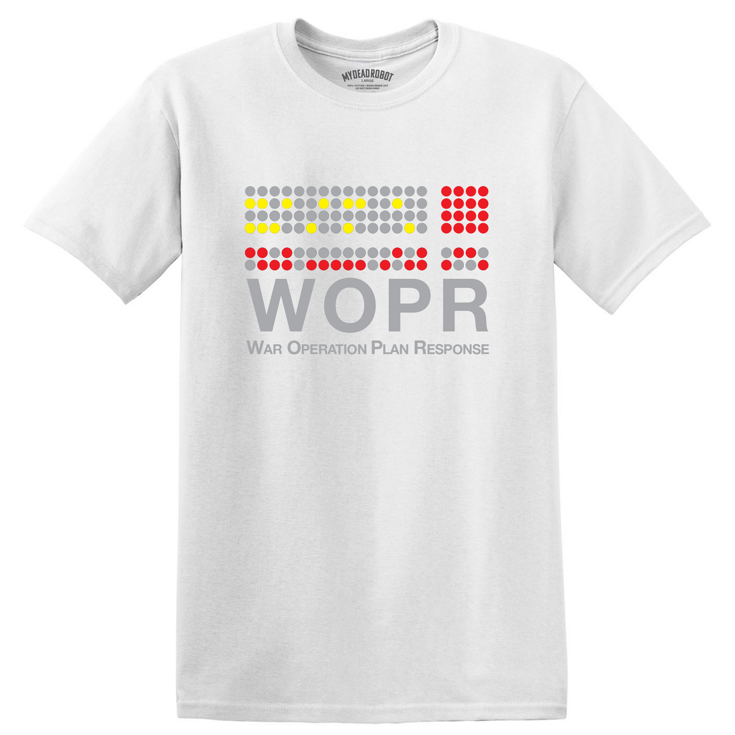 WOPR "Blinkenlights" WarGames Tee - Retro Supercomputer Schematic