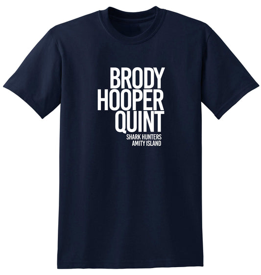 Camiseta de Cazadores de Tiburones / Brody Hooper Quint - Inspirada en Tiburón (1975)