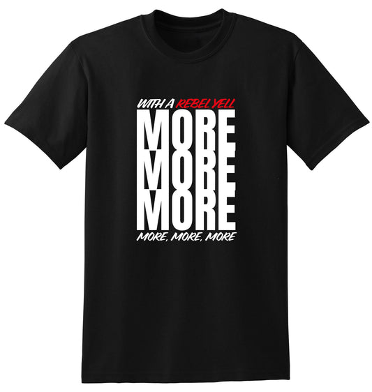 Con un grito rebelde, más, más, más - Camiseta de Billy Idol
